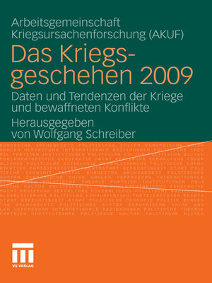 cover image of Das Kriegsgeschehen 2009
